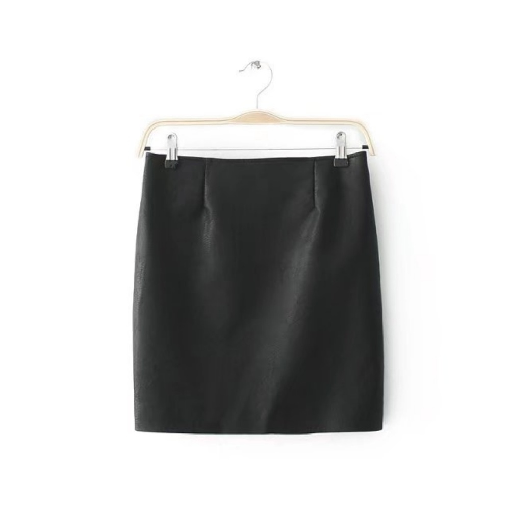 NWT HOST PICK! Embroidered Vegan Skirt - Picture 6 of 7